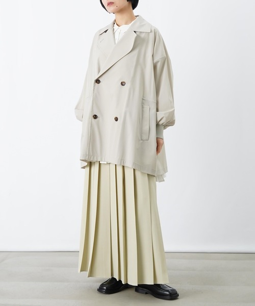 LUCA/LADY LUCK LUCA（ルカ/レディラックルカ）の「LC/LLL ミドル丈オーバートレンチコート（トレンチコート・レディース・チャコールグレー/ライトベージュ・FREE）」の6枚目の写真