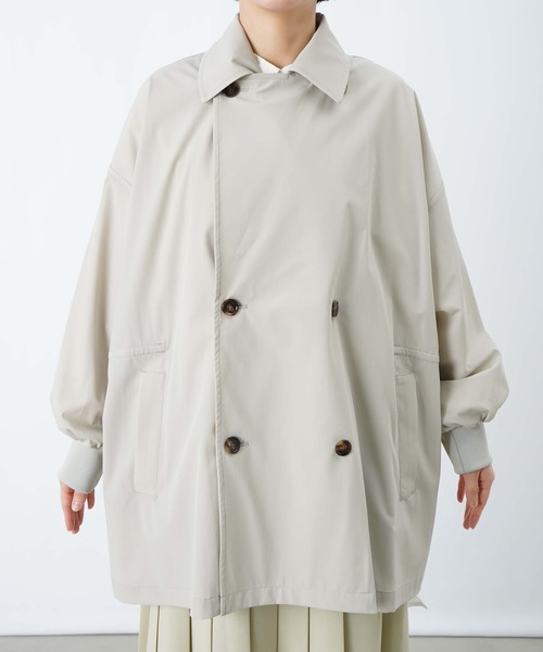 LUCA/LADY LUCK LUCA（ルカ/レディラックルカ）の「LC/LLL ミドル丈オーバートレンチコート（トレンチコート・レディース・チャコールグレー/ライトベージュ・FREE）」の12枚目の写真
