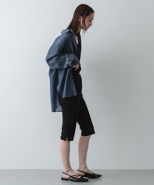 SENSE OF PLACE by URBAN RESEARCH(センスオブプレイスバイアーバンリサーチ)の「ポケットツキシアーデニムシャツ(シャツ/ブラウス・レディース・ブラック/インディゴブルー・ONE)」の16枚目の写真