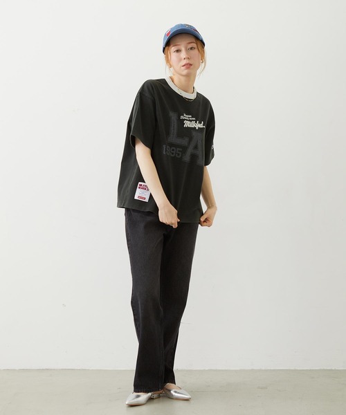 Champion(チャンピオン)の「MILKFED.×CHAMPION LA LOGO S/S TEE(Tシャツ/カットソー・レディース・ブラック/グリーン/オートミール/ネイビー・S/M)」の19枚目の写真