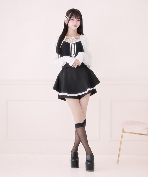 Pal elfy（パルエルフィー）の「バイカラーアンサンブルトップス（アンサンブル・レディース・チャコールグレー/ブラック・フリー）」の10枚目の写真