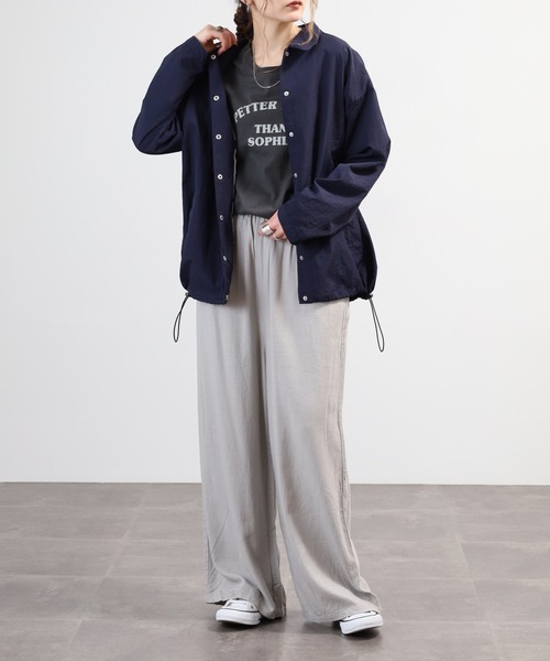 BARNDOOR(バーンドア)の「ナイロン裏プリント コーチジャケット 26SS(ナイロンジャケット・レディース・レッド/ネイビー/ブラック・FREE)」の19枚目の写真