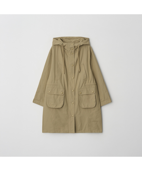RMRN(アルエームアルエヌ)の「UTILITY HOODED COAT(ナイロンジャケット・レディース・ブラック/ベージュ・2/1)」の2枚目の写真