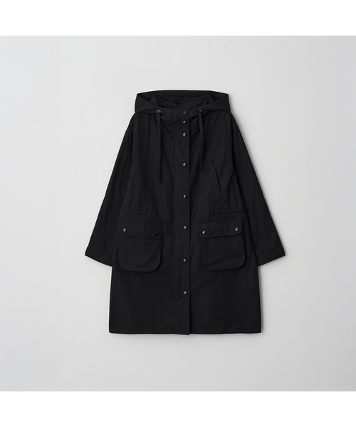 RMRN(アルエームアルエヌ)の「UTILITY HOODED COAT(ナイロンジャケット・レディース・ブラック/ベージュ・2/1)」の1枚目の写真