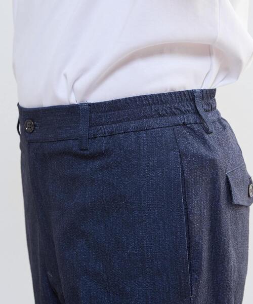 MEN'S MELROSE(メンズメルローズ)の「プリントテックサッカーイージーパンツ(セットアップ可)(スラックス・メンズ・ベージュ/ネイビー/ライトグレー/チャコールグレー・4/5/3/2)」の22枚目の写真