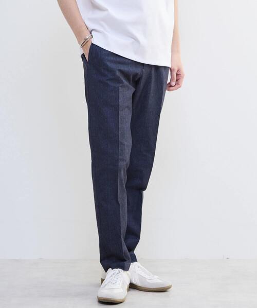 MEN'S MELROSE(メンズメルローズ)の「プリントテックサッカーイージーパンツ(セットアップ可)(スラックス・メンズ・ベージュ/ネイビー/ライトグレー/チャコールグレー・4/5/3/2)」の8枚目の写真