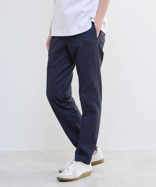 MEN'S MELROSE(メンズメルローズ)の「プリントテックサッカーイージーパンツ(セットアップ可)(スラックス・メンズ・ベージュ/ネイビー/ライトグレー/チャコールグレー・4/5/3/2)」の9枚目の写真