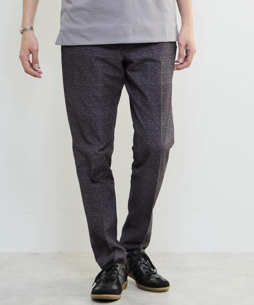 MEN'S MELROSE(メンズメルローズ)の「プリントテックサッカーイージーパンツ(セットアップ可)(スラックス・メンズ・ベージュ/ネイビー/ライトグレー/チャコールグレー・4/5/3/2)」の12枚目の写真