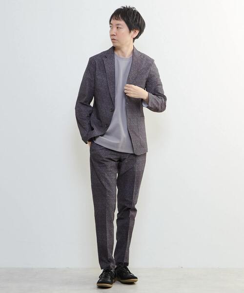 MEN'S MELROSE(メンズメルローズ)の「プリントテックサッカーイージーパンツ(セットアップ可)(スラックス・メンズ・ベージュ/ネイビー/ライトグレー/チャコールグレー・4/5/3/2)」の15枚目の写真