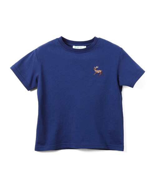 BEAMS mini(ビームスミニ)の「アニマル HIP Tシャツ 2026SS(90~150cm)外遊び プチプラ 通園 通学 定番(Tシャツ/カットソー・キッズ・イエロー系その他3/ネイビー/オフホワイト・90/100/110/120/130/140/150)」の13枚目の写真