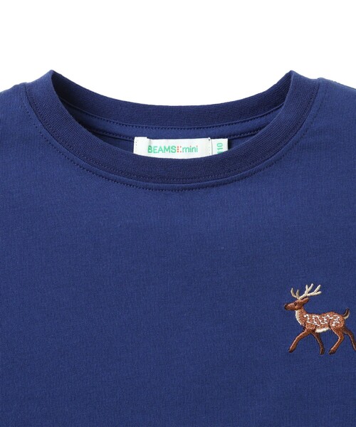 BEAMS mini(ビームスミニ)の「アニマル HIP Tシャツ 2026SS(90~150cm)外遊び プチプラ 通園 通学 定番(Tシャツ/カットソー・キッズ・イエロー系その他3/ネイビー/オフホワイト・90/100/110/120/130/140/150)」の11枚目の写真