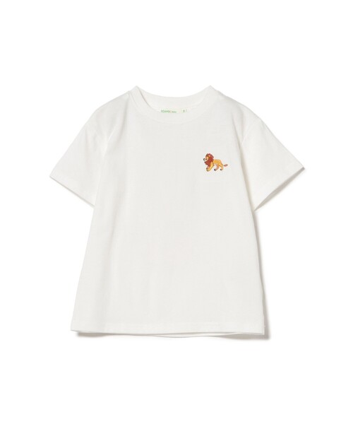 BEAMS mini(ビームスミニ)の「アニマル HIP Tシャツ 2026SS(90~150cm)外遊び プチプラ 通園 通学 定番(Tシャツ/カットソー・キッズ・イエロー系その他3/ネイビー/オフホワイト・90/100/110/120/130/140/150)」の9枚目の写真