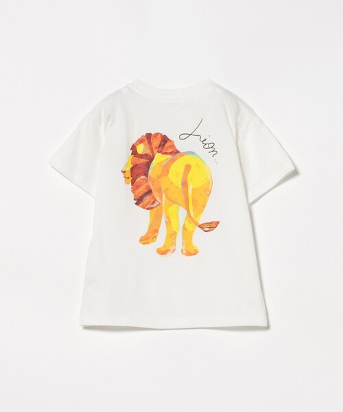 BEAMS mini(ビームスミニ)の「アニマル HIP Tシャツ 2026SS(90~150cm)外遊び プチプラ 通園 通学 定番(Tシャツ/カットソー・キッズ・イエロー系その他3/ネイビー/オフホワイト・90/100/110/120/130/140/150)」の8枚目の写真