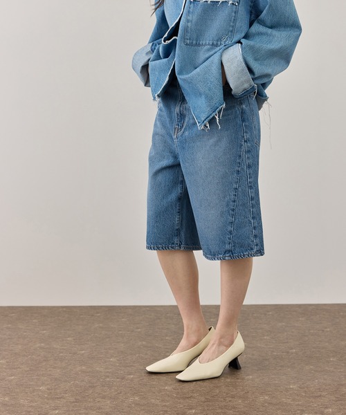 NEEDBY heritage（ニードバイヘリテージ）の「【NEEDBY for ADAM ET ROPE'】別注 RILLEY（デニムパンツ・レディース・ブルー・2/1）」の6枚目の写真