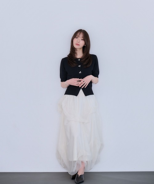 Dita Muaj.(ディータムアージュ)の「ボリュームチュール レイヤードスカート(スカート・レディース・ブラウン/ブラック/アイボリー・FREE)」の16枚目の写真