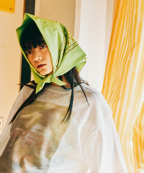 MODE NORM CORE] シアーグラフィックニットプルオーバー（Tシャツ
