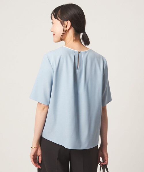green label relaxing(グリーンレーベルリラクシング)の「ライン TEE ブラウス(シャツ/ブラウス・レディース・オフホワイト/イエロー/ネイビー・FREE)」の18枚目の写真