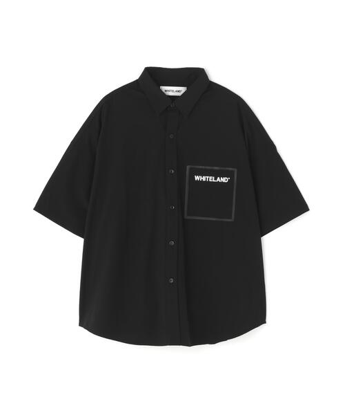 WHITELAND(ホワイトランド)の「【WEB&DEPOT限定】WHITELAND/ホワイトランド/LOGO P-TECK S/S SHIRTS(シャツ/ブラウス・レディース・ブラック/グレー・L/M/S)」の7枚目の写真