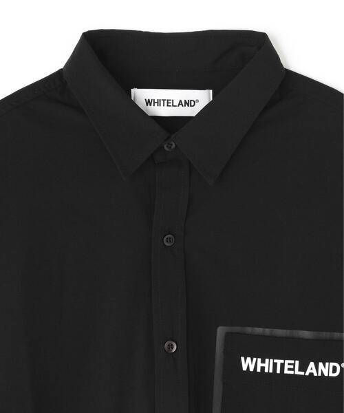 WHITELAND(ホワイトランド)の「【WEB&DEPOT限定】WHITELAND/ホワイトランド/LOGO P-TECK S/S SHIRTS(シャツ/ブラウス・レディース・ブラック/グレー・L/M/S)」の9枚目の写真