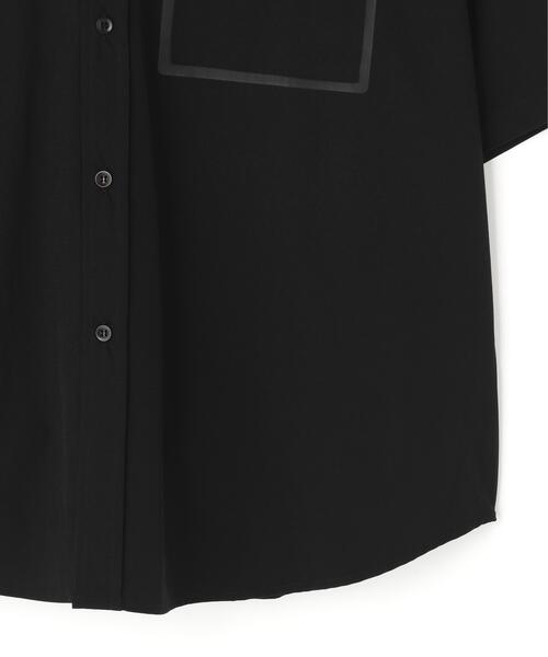 WHITELAND(ホワイトランド)の「【WEB&DEPOT限定】WHITELAND/ホワイトランド/LOGO P-TECK S/S SHIRTS(シャツ/ブラウス・レディース・ブラック/グレー・L/M/S)」の11枚目の写真