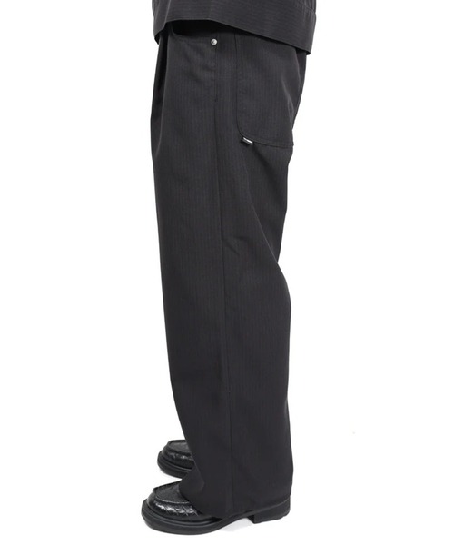 Jieda（ジエダ）の「【Jieda/ジエダ】STRIPE WIDE ONE TUCK PANTS（スラックス・メンズ・ブラック/グレー・1/2）」の16枚目の写真