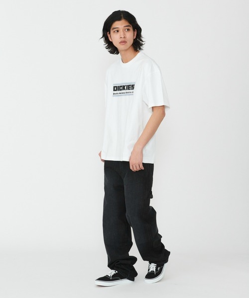Dickies(ディッキーズ)の「Dickies/ディッキーズ ヘビージャージー ダービーTシャツ 半袖/プリントTシャツ/ロゴTシャツ(Tシャツ/カットソー・メンズ・ホワイト/ブラック/ブルー・SMALL/MEDIUM/LARGE/X-LARGE)」の5枚目の写真