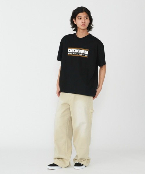 Dickies(ディッキーズ)の「Dickies/ディッキーズ ヘビージャージー ダービーTシャツ 半袖/プリントTシャツ/ロゴTシャツ(Tシャツ/カットソー・メンズ・ホワイト/ブラック/ブルー・SMALL/MEDIUM/LARGE/X-LARGE)」の13枚目の写真