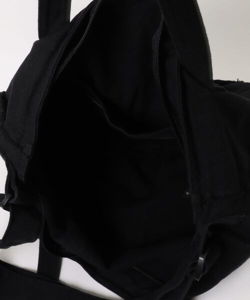 SPINNS（スピンズ）の「ヴィンテージライクキャンバスビッグショルダーバッグ/フリンジ（ショルダーバッグ・メンズ・ブラック/ブラウン/グレー・ONESIZE）」の6枚目の写真