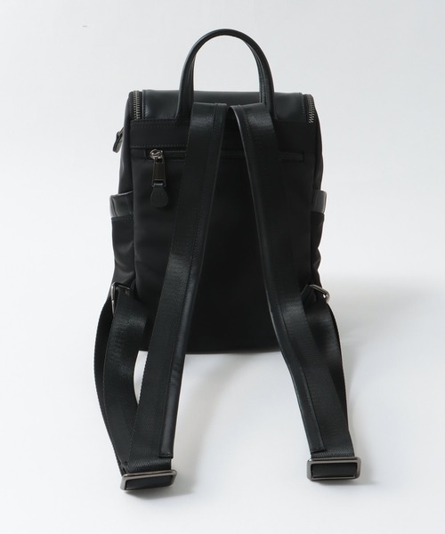 Three Four Time（ｽﾘｰﾌｫｰﾀｲﾑ）の「トリムレザーナイロンリュック（バックパック/リュック・レディース・ブラック・FREE）」の3枚目の写真