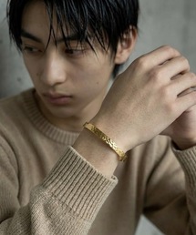 MONOCHROME（モノクローム）の「ステンレス槌目加工メタルバングル（ブレスレット）」