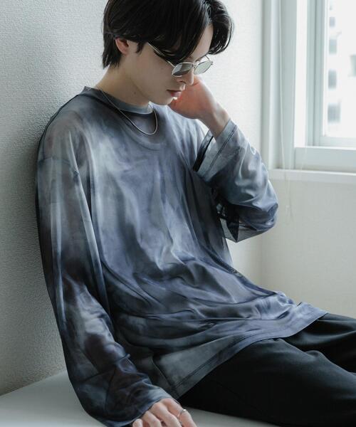 SENSE OF PLACE by URBAN RESEARCH(センスオブプレイスバイアーバンリサーチ)の「アソートシアーロングTシャツ(Tシャツ/カットソー・メンズ・カーキ/ブルー/ブラック/ブラック系その他・LARGE/MEDIUM)」の2枚目の写真