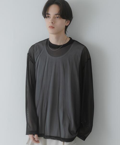 SENSE OF PLACE by URBAN RESEARCH（センスオブプレイスバイアーバンリサーチ）の「アソートシアーロングTシャツ（Tシャツ/カットソー・メンズ・カーキ/ブルー/ブラック・LARGE/MEDIUM）」の12枚目の写真
