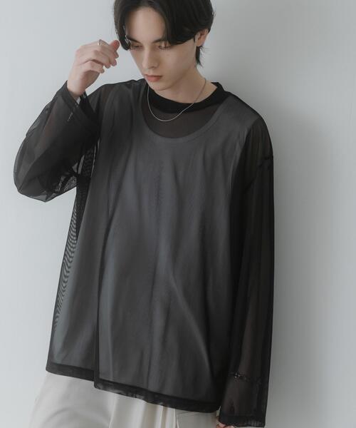 SENSE OF PLACE by URBAN RESEARCH（センスオブプレイスバイアーバンリサーチ）の「アソートシアーロングTシャツ（Tシャツ/カットソー・メンズ・カーキ/ブルー/ブラック・LARGE/MEDIUM）」の13枚目の写真