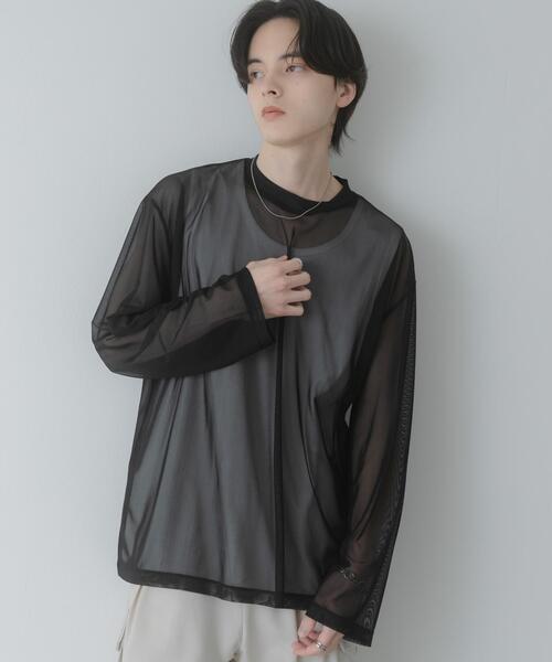 SENSE OF PLACE by URBAN RESEARCH（センスオブプレイスバイアーバンリサーチ）の「アソートシアーロングTシャツ（Tシャツ/カットソー・メンズ・カーキ/ブルー/ブラック・LARGE/MEDIUM）」の14枚目の写真