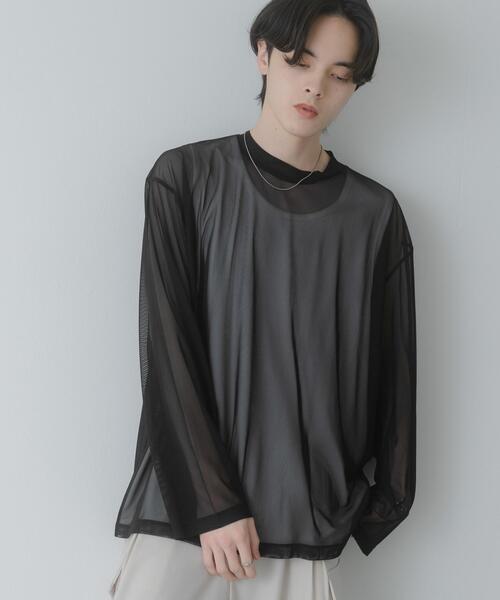 SENSE OF PLACE by URBAN RESEARCH（センスオブプレイスバイアーバンリサーチ）の「アソートシアーロングTシャツ（Tシャツ/カットソー・メンズ・カーキ/ブルー/ブラック・LARGE/MEDIUM）」の15枚目の写真