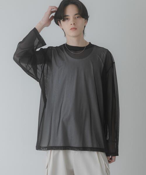 SENSE OF PLACE by URBAN RESEARCH（センスオブプレイスバイアーバンリサーチ）の「アソートシアーロングTシャツ（Tシャツ/カットソー・メンズ・カーキ/ブルー/ブラック・LARGE/MEDIUM）」の16枚目の写真