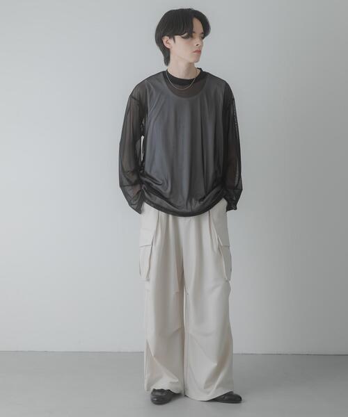 SENSE OF PLACE by URBAN RESEARCH（センスオブプレイスバイアーバンリサーチ）の「アソートシアーロングTシャツ（Tシャツ/カットソー・メンズ・カーキ/ブルー/ブラック・LARGE/MEDIUM）」の19枚目の写真