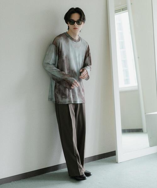 SENSE OF PLACE by URBAN RESEARCH（センスオブプレイスバイアーバンリサーチ）の「アソートシアーロングTシャツ（Tシャツ/カットソー・メンズ・カーキ/ブルー/ブラック・LARGE/MEDIUM）」の8枚目の写真