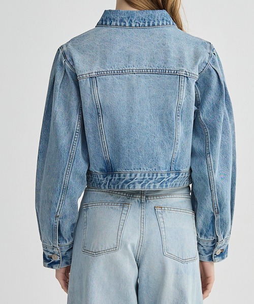 BIRTHDAY BASH（バースデイバッシュ）の「BB SHORT DENIM JACKET（デニムジャケット・レディース・ピンク/ブルー・FREE）」の8枚目の写真