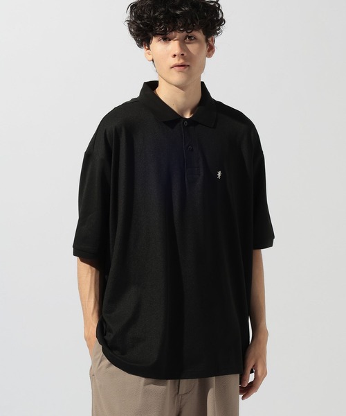 Gymphlex POLO ポロシャツ ブラック GYMPHLEX(ジムフレックス)】 ショートスリーブポロシャツ（ポロシャツ