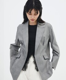 【マルチ残りわずか!】カシメタックマチジャケット|ウォッシャブル/セットアップ/オフィスカジュアル/オケージョン/防シワ