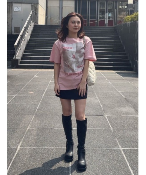 SLY（スライ）の「SUMMER BELTED SKORT サマーベルテッドスコート 春服 夏服（スカート・レディース・カーキ/ネイビー・2/1）」の17枚目の写真