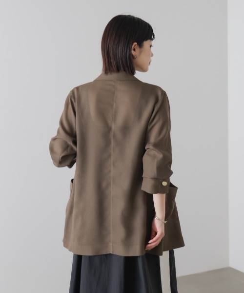 Bou Jeloud（ブージュルード）の「メッシュダブルジャケット（テーラードジャケット・レディース・ブラウン/ブラック・38）」の16枚目の写真