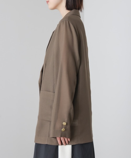 Bou Jeloud（ブージュルード）の「メッシュダブルジャケット（テーラードジャケット・レディース・ブラウン/ブラック・38）」の20枚目の写真