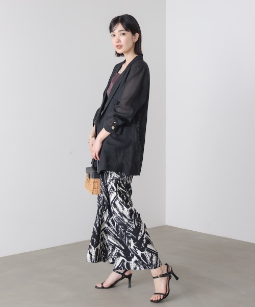 Bou Jeloud（ブージュルード）の「メッシュダブルジャケット（テーラードジャケット・レディース・ブラウン/ブラック・38）」の6枚目の写真