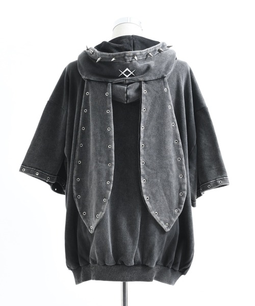 REFLEM(レフレム)の「『REFLEM/レフレム』顔料加工うさ耳ZIPフーディー(パーカー・レディース・グレー/ブラック・FREE)」の22枚目の写真