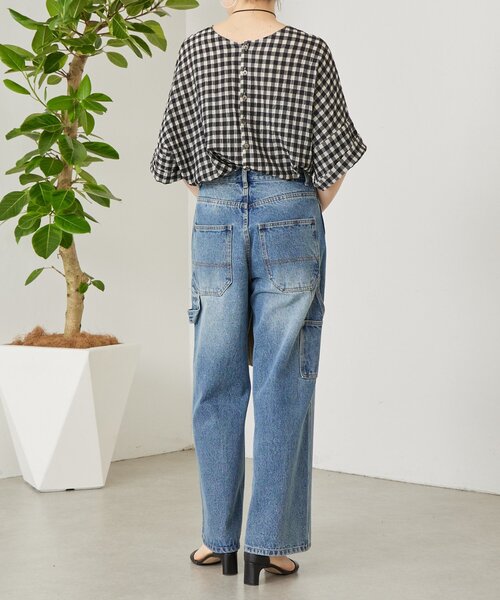 BEARDSLEY（ビアズリー）の「シアーギンガム前後ブラウス（シャツ/ブラウス・レディース・ブラック系その他/ブラック・FREE）」の14枚目の写真