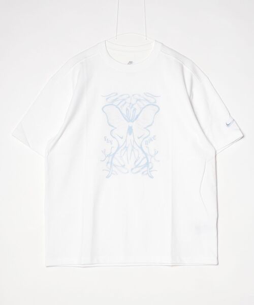 NIKE（ナイキ）の「ナイキ NIKE ナイキ   NSW OS S/S Tシャツ CTFM（Tシャツ/カットソー・レディース・ホワイト/ブルー・L/S/M/XL）」の12枚目の写真