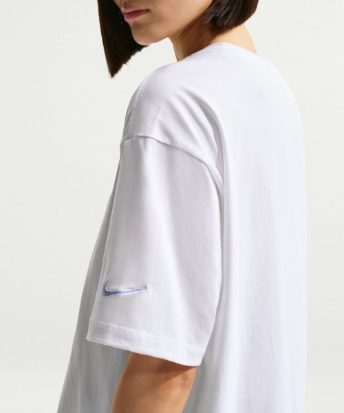 NIKE（ナイキ）の「ナイキ NIKE ナイキ   NSW OS S/S Tシャツ CTFM（Tシャツ/カットソー・レディース・ホワイト/ブルー・L/S/M/XL）」の11枚目の写真