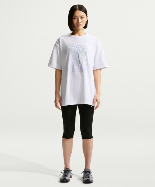 NIKE（ナイキ）の「ナイキ NIKE ナイキ   NSW OS S/S Tシャツ CTFM（Tシャツ/カットソー・レディース・ホワイト/ブルー・L/S/M/XL）」の9枚目の写真